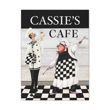 "The Bistro" Two Chefs In the Kitchen - Personalized Canvas Art