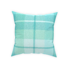 Aqua Teal Gnome Couple 18x18 Square Pillow and Personalized Case