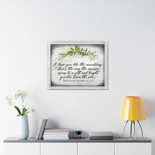"Shake the Frost" Personalized Word Canvas Art - Tyler Childers Wedding Song