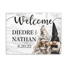 Wedding Hillbilly Couple by Dee Jones - Personalized Canvas Sign