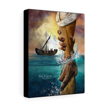 "Take Courage"  Inspirational Canvas Art (Peter and Jesus)