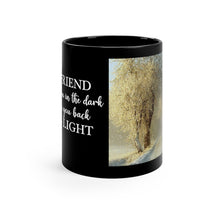 "Good Friend" Black Coffee Mug