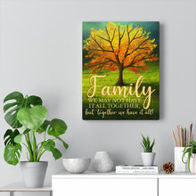 Fall Family Tree Canvas Art