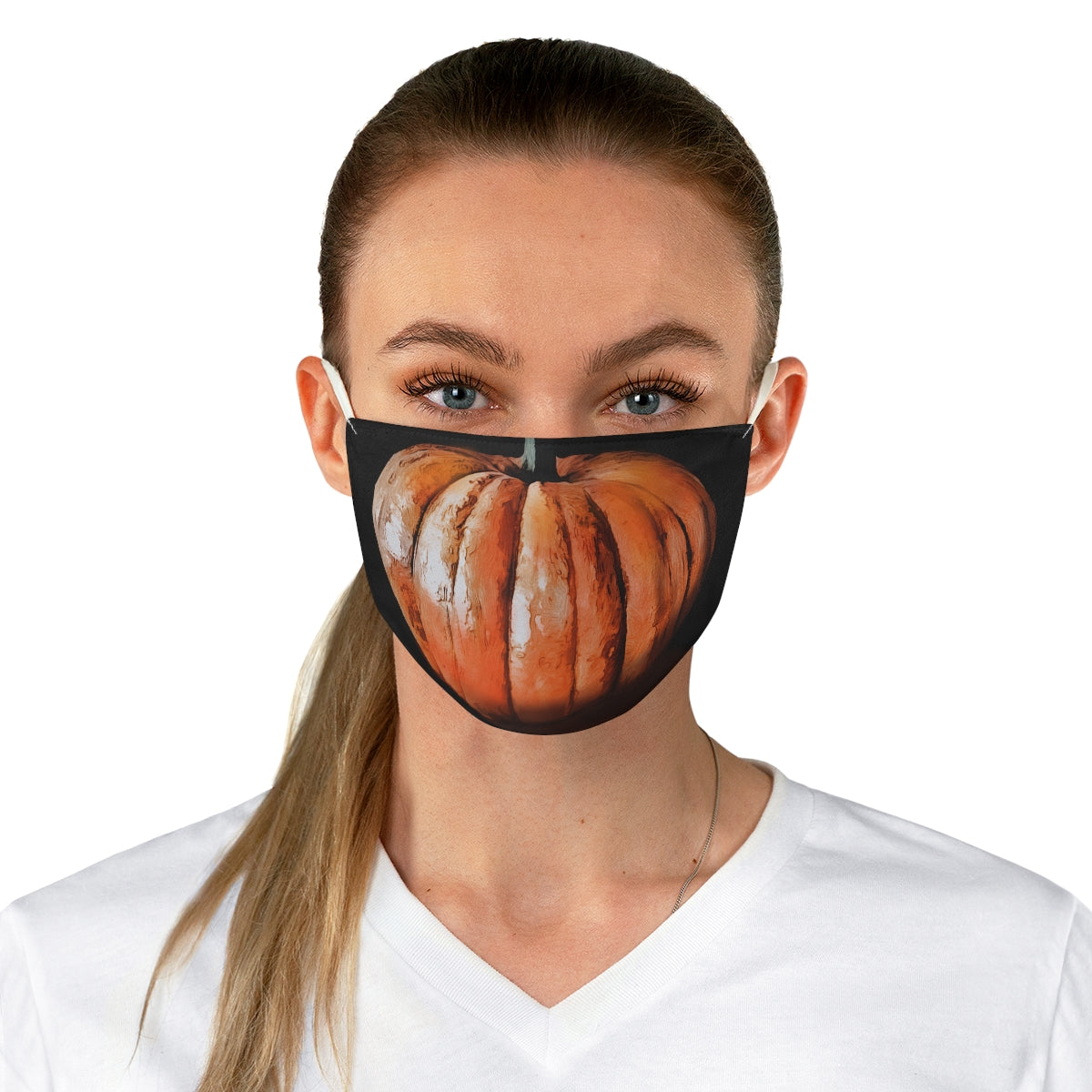 Hello Pumpkin Fabric Face Mask
