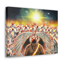 "Here to Hear" - Artist Dee Jones - Inspirational Canvas Painting of the Governing Warrior Angelic realm within the Kingdom of God