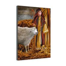 "Shepherd Arrival" Inspirational, Christmas, Canvas Art (Nativity Painting)