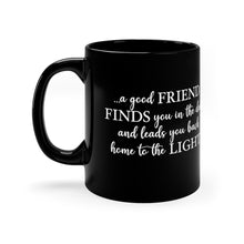 "Good Friend" Black Coffee Mug
