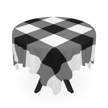 Black & White Buffalo Check Farmhouse Table Cloth