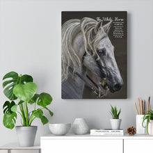 "White Horse" Personalized Inspirational Canvas Art