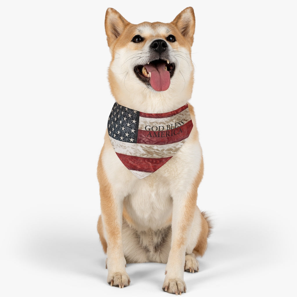 American Flag Dog Bandana Collar