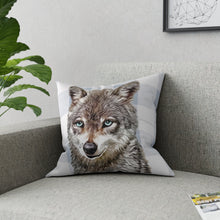 Baby Blue Woodland Animal Boy Wolf Personalized Nursery Pillow Case and Pillow