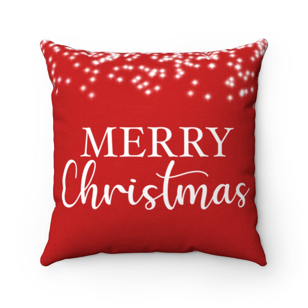 Red Merry Christmas Pillow