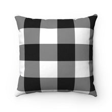 Black & White Buffalo Check Pillow Case & Pillow