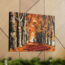 "Fall Forward" Canvas Art ( Couple on an Autumn Path)