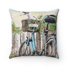 "Beach Bike" Personalized Decorative Pillow & Case