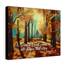 "Trusted Friend" Pet Memorial Commissioned Painting & Word Art Canvas