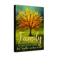 Fall Family Tree Canvas Art
