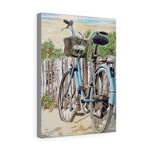 "Beach Bike"  Coastal Personalized Canvas Art