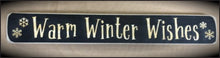 Router Sign "Warm Winter Wishes"