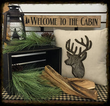 Router Sign 2' Foot "Welcome to the Cabin"